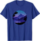 Mountain Silhouette Forest Lake Reflection T-Shirt - T-Shirt | Royal