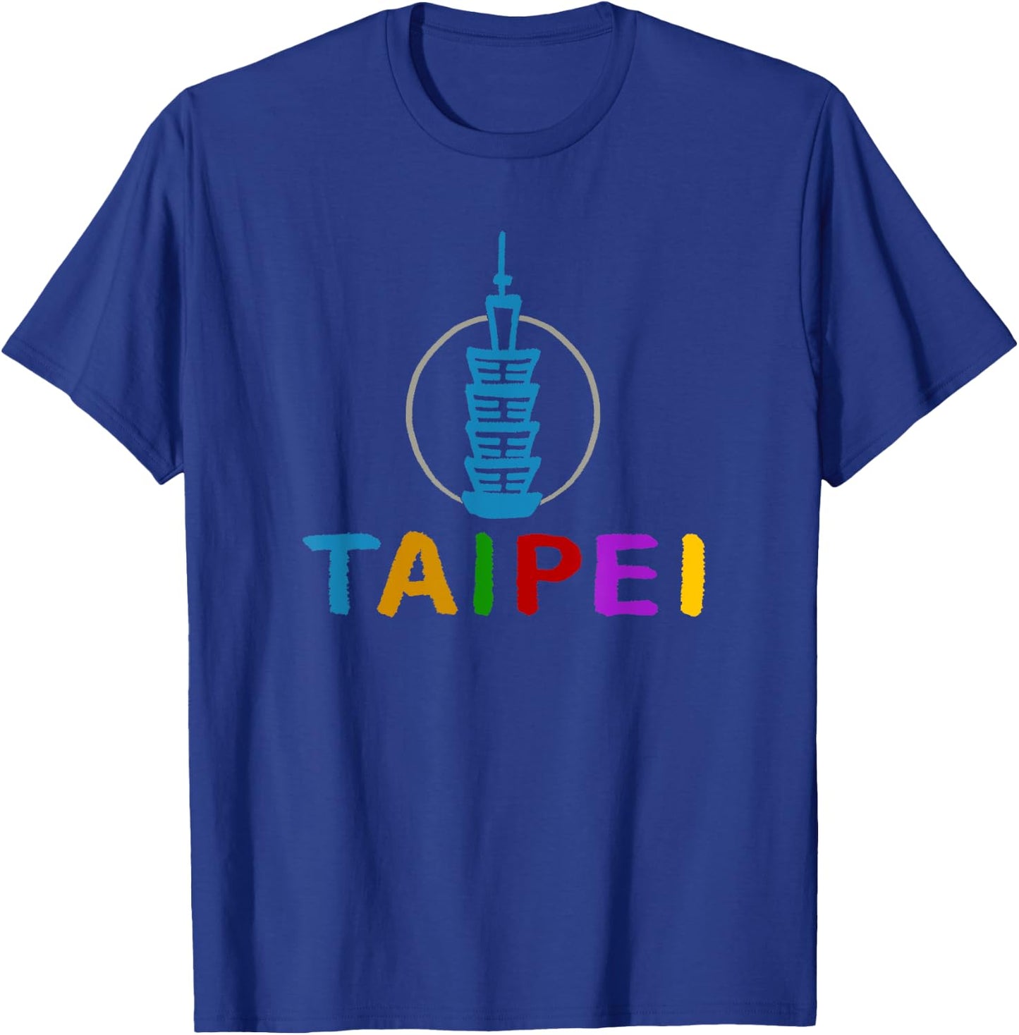 Taipei 101 Tower T-Shirt - T-Shirt | Royal