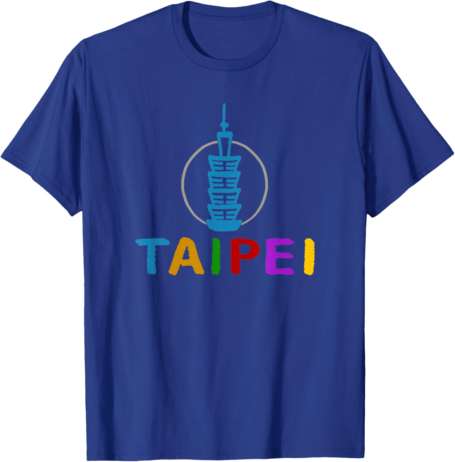 Taipei 101 Tower T-Shirt - T-Shirt | Royal