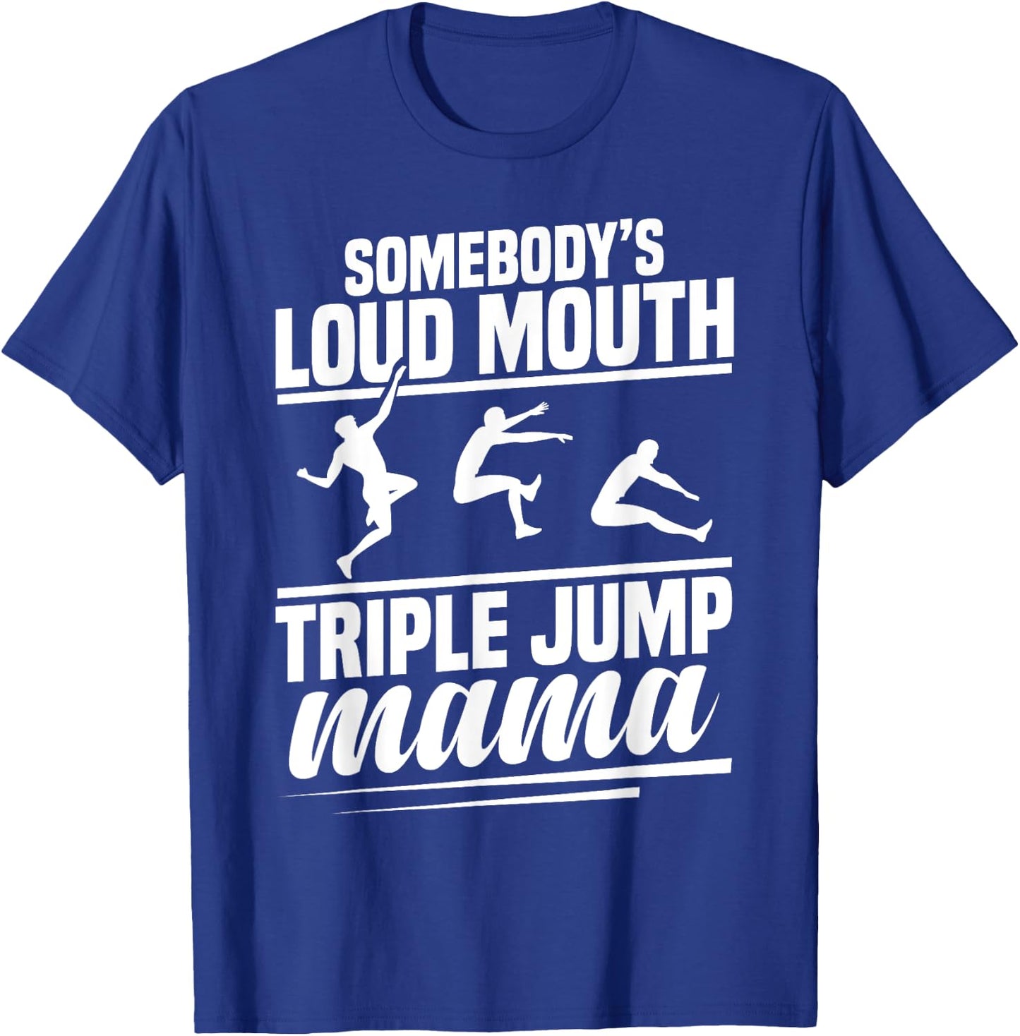 Triple Jump Spikes Track & Field Spikes Triple Jump Athlete T-Shirt - T-Shirt | Royal