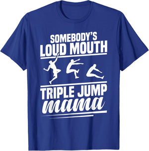 Triple Jump Spikes Track & Field Spikes Triple Jump Athlete T-Shirt - T-Shirt | Royal