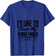 I'd Like To Thank My Middle Finger Funny Sarcastic Gift V-Neck T-Shirt - T-Shirt | Royal