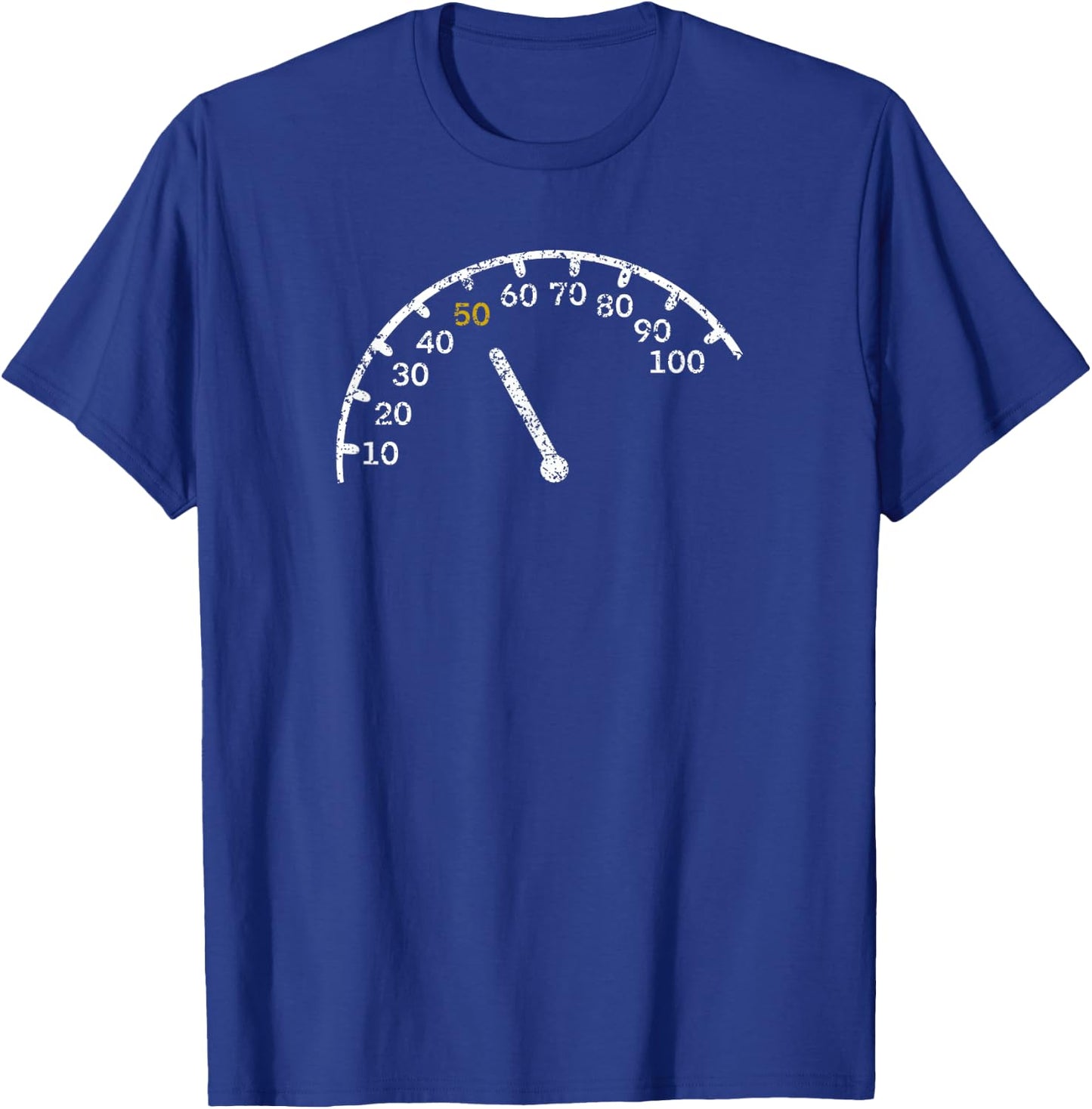 50th Birthday Gift Car Lover T-Shirt - T-Shirt | Royal