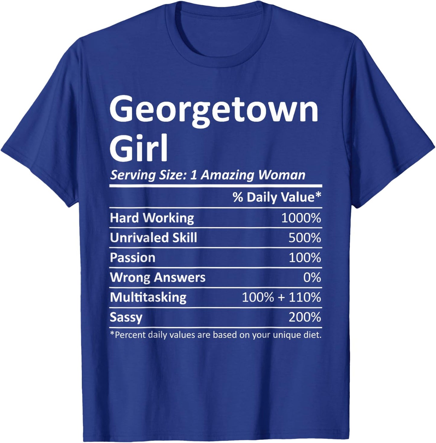 GEORGETOWN GIRL KY KENTUCKY Funny City Home Roots USA Gift T-Shirt - T-Shirt | Royal
