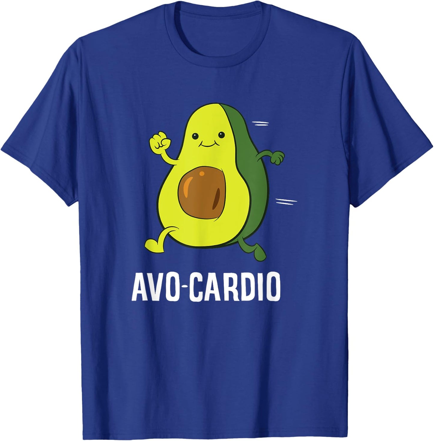 Funny Avo-Cardio Avocado Fitness Exercise Avocado Avocardio T-Shirt - T-Shirt | Royal