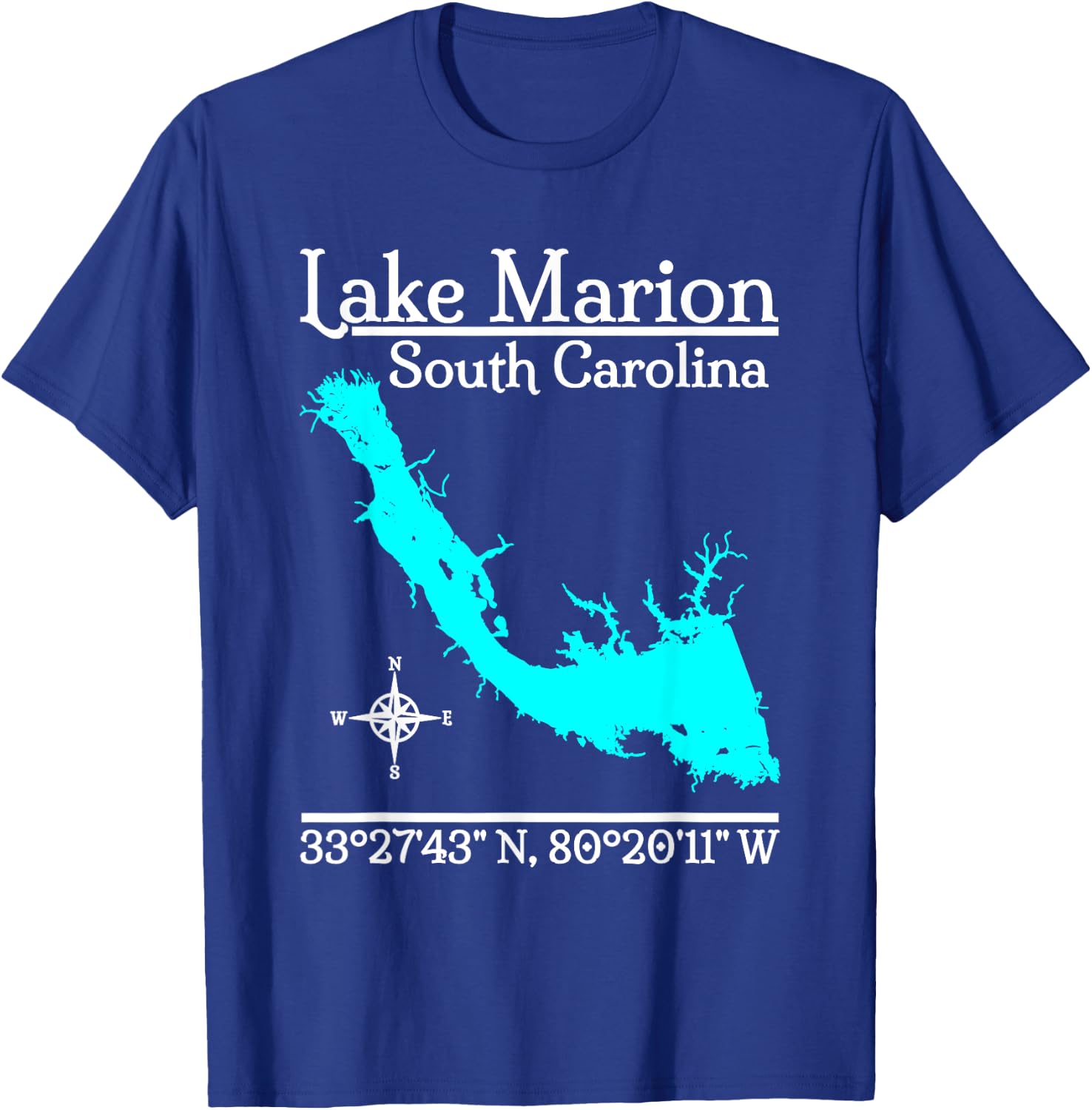 Lake Marion - South Carolina T-Shirt - T-Shirt | Royal