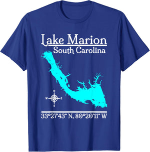 Lake Marion - South Carolina T-Shirt - T-Shirt | Royal