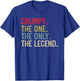 Grumpy The One The Only The Legend for Papa Grandpa T-Shirt - T-Shirt | Royal