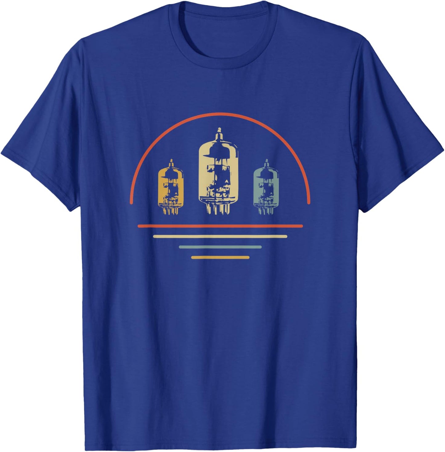 Vintage retro vacuum tube amplifier T-Shirt - T-Shirt | Royal