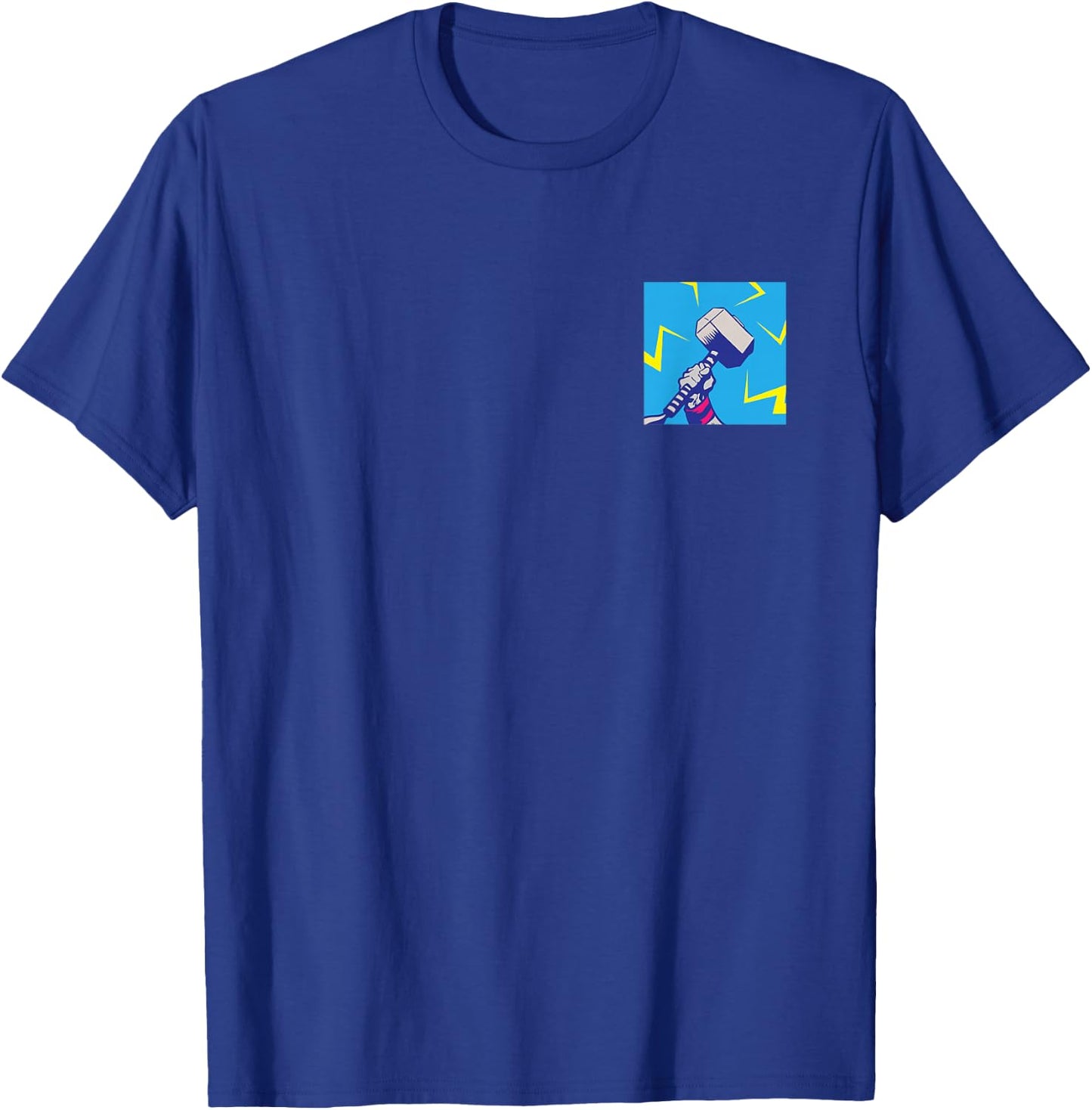 Marvel Thor Mjolnir Hammer Lightning Retro T-Shirt - T-Shirt | Royal