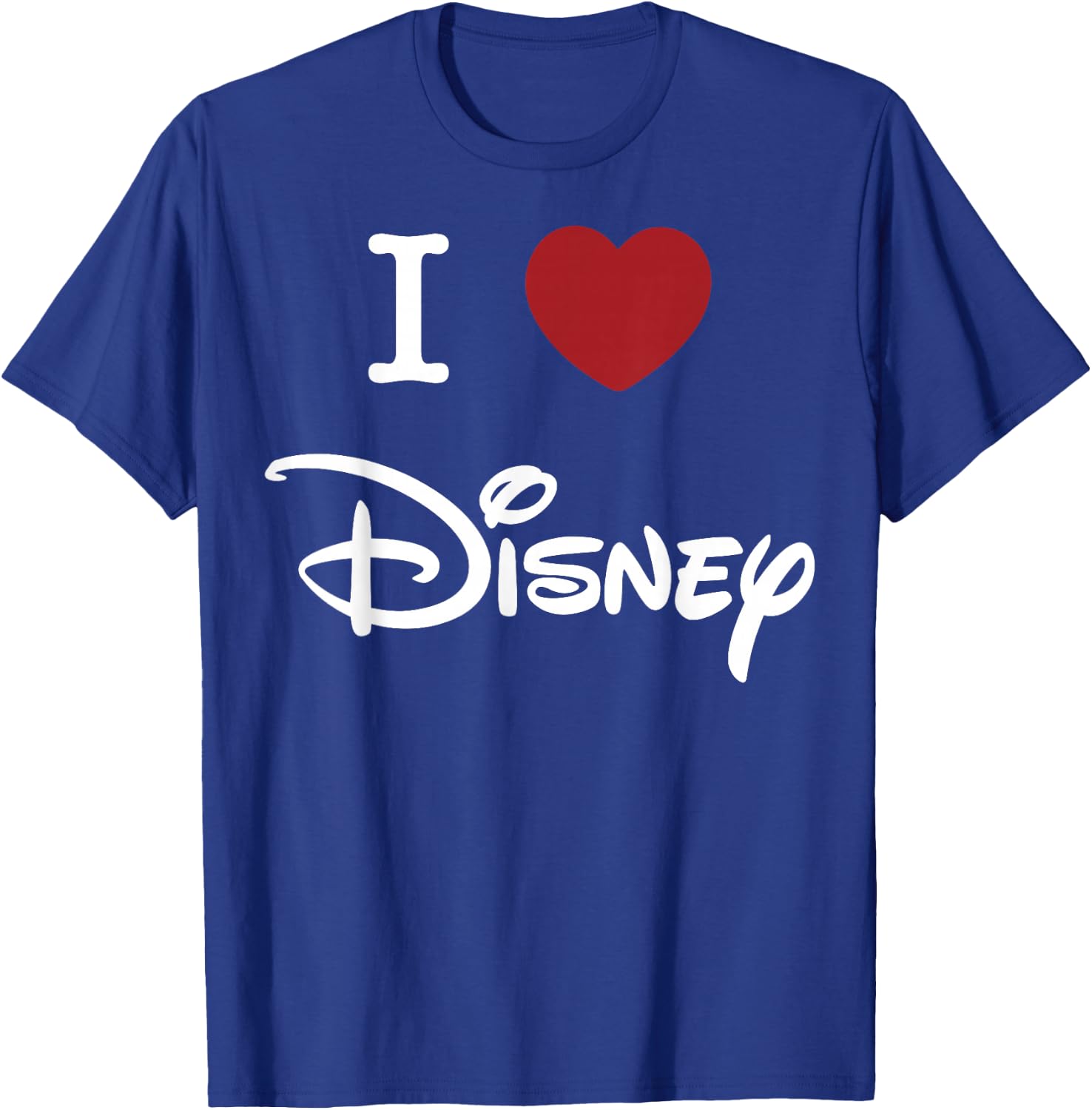 Disney I Love Disney Heart Logo T-Shirt - T-Shirt | Royal