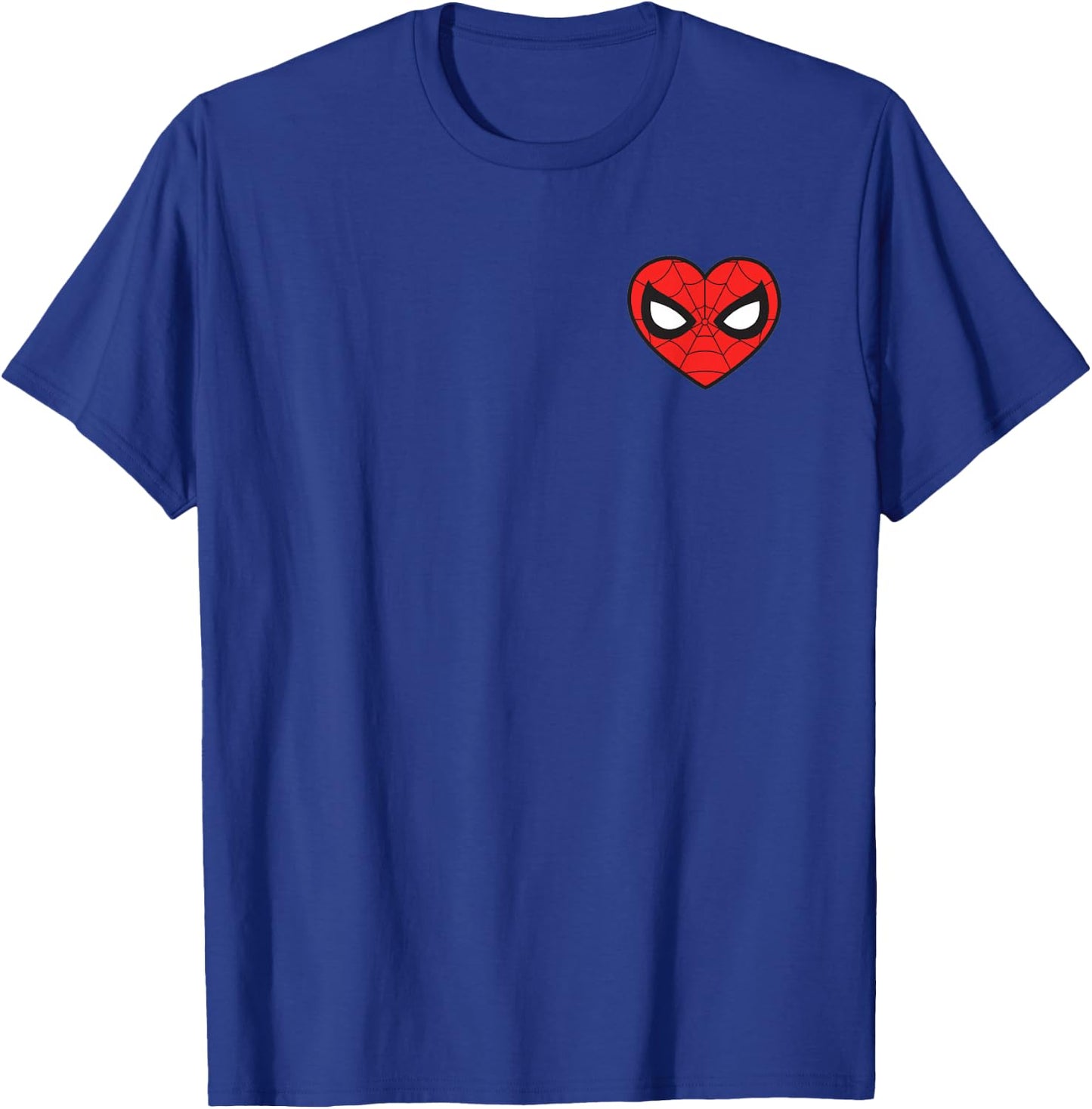 Marvel Spider-Man Valentine's Day Love Classic Heart Mask T-Shirt - T-Shirt | Royal