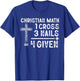Christian Math Funny Christ Follower Religion Math Lover T-Shirt - T-Shirt | Royal