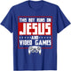 This Boy Runs On Jesus And Video Games Christian T-Shirt - T-Shirt | Royal