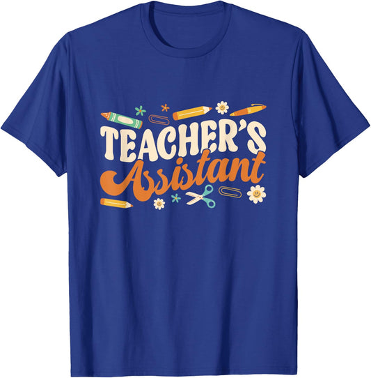 Teacher's Assistant Teacher Assisting Teaching Assistant Men Women T-Shirt - T-Shirt | Royal