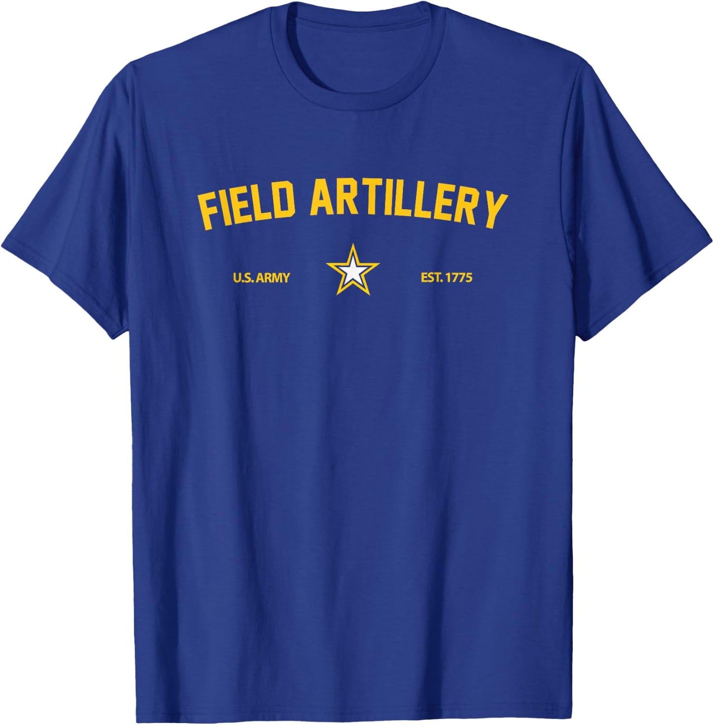 US Army Branch Black Adult -Adults Classic Fit Short Sleeve Small T-Shirt - T-Shirt | Royal