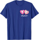 TK Crew Teacher Retro Valentines Day Candy Heart Back Design T-Shirt - T-Shirt | Royal