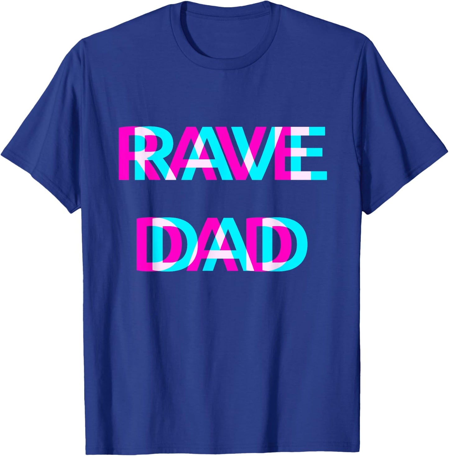 Rave Dad Techno EDM Music Festival Father Daddy Raver T-Shirt - T-Shirt | Royal
