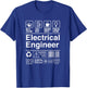 Electrical Engineer Funny Description Label T-Shirt - T-Shirt | Royal