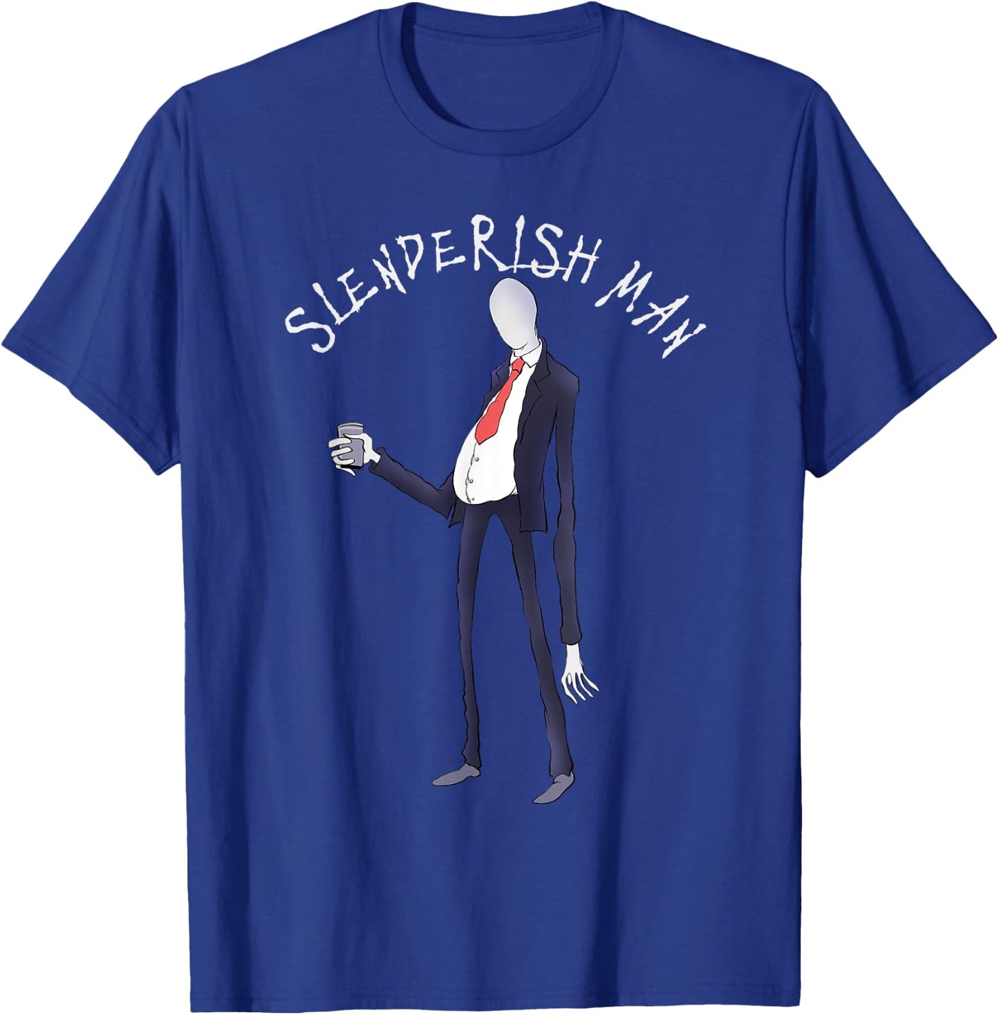 Easy Halloween costume funny slenderman men's T-Shirt - T-Shirt | Royal