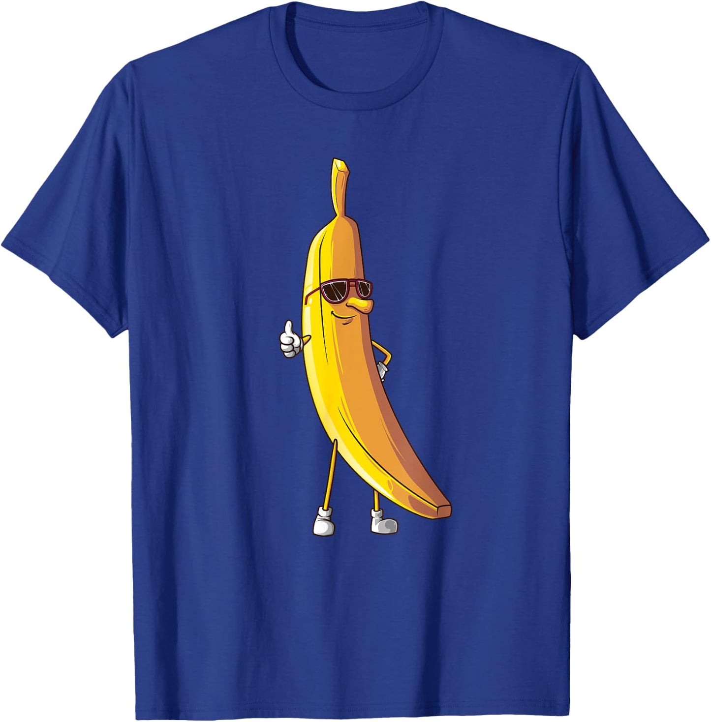 Cool Banana Wearing Sunglasses | Funny Fruit Eyewear Gift T-Shirt - T-Shirt | Royal