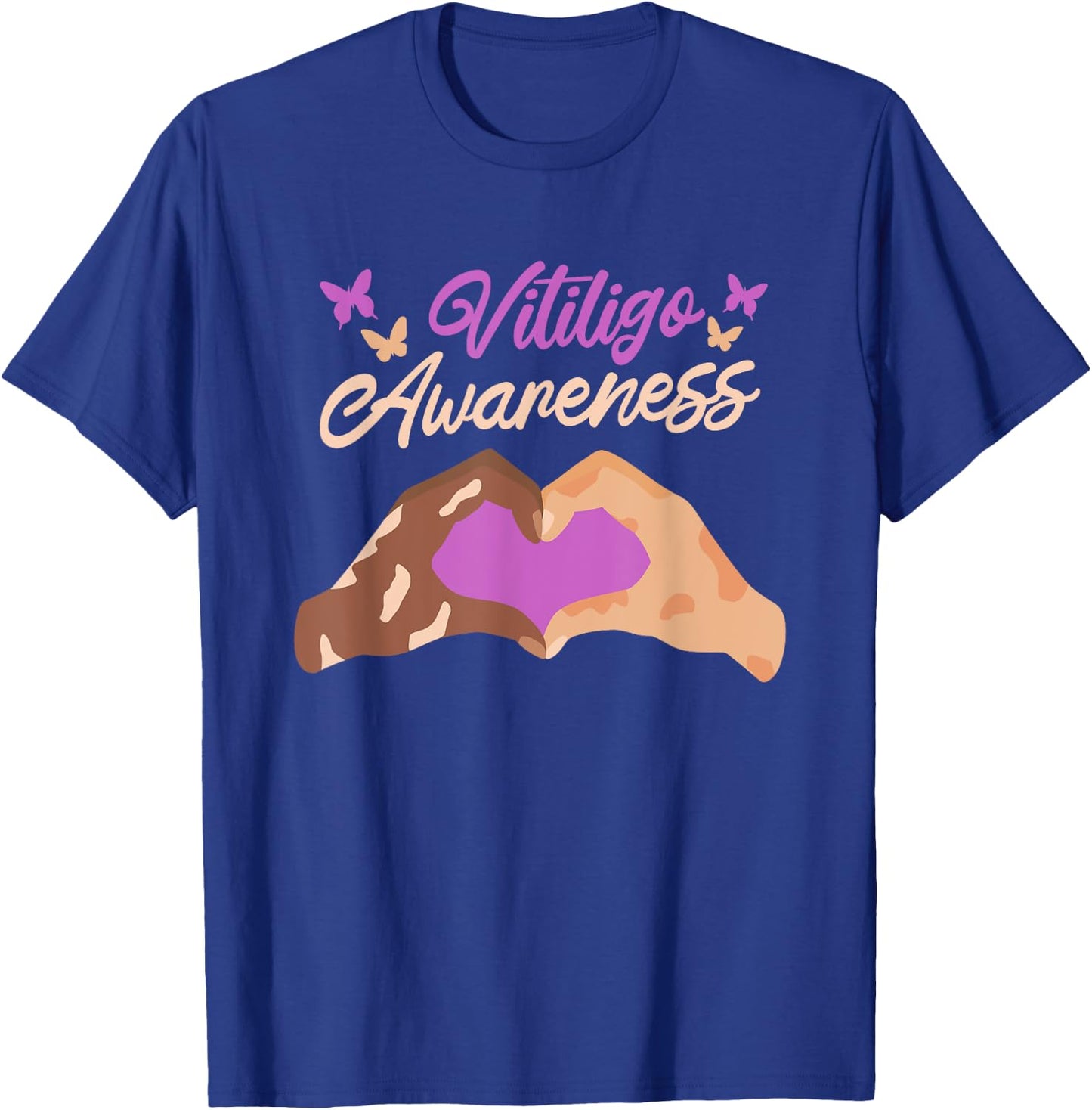 Vitiligo Awareness, Vitiligo Fighter Awareness Day T-Shirt - T-Shirt | Royal