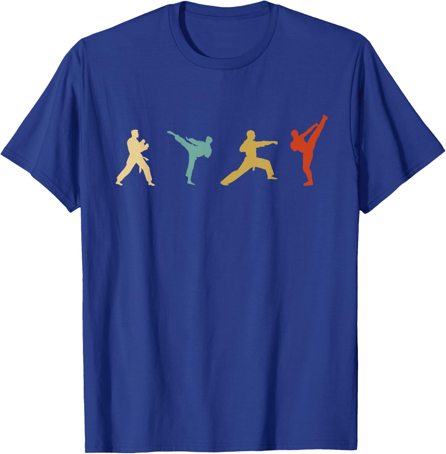 Vintage Taekwondo Tae Kwon Do Fighter T-Shirt - T-Shirt | Royal