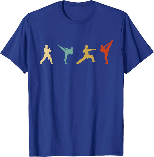 Vintage Taekwondo Tae Kwon Do Fighter T-Shirt - T-Shirt | Royal