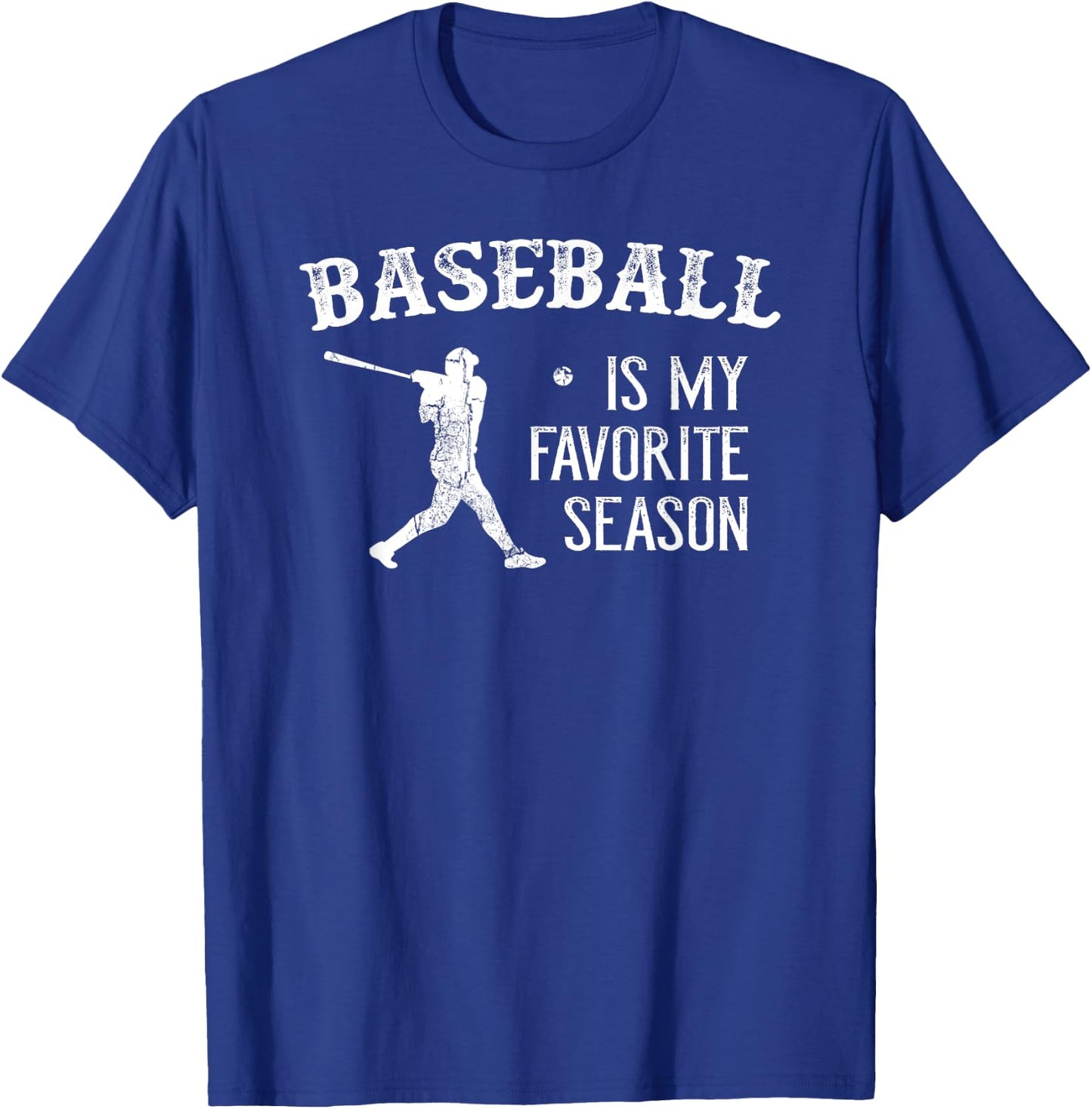 Vintage Baseball Favorite Season T-Shirt - T-Shirt | Royal