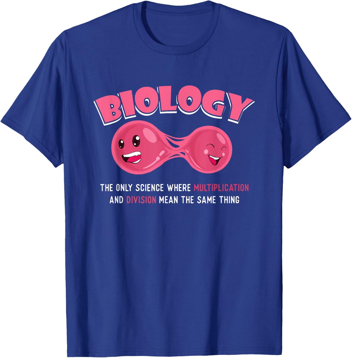 Funny Biologist Biology Teacher Cell Science Biology Student Men Women Girls Kids T-Shirt - T-Shirt | Royal