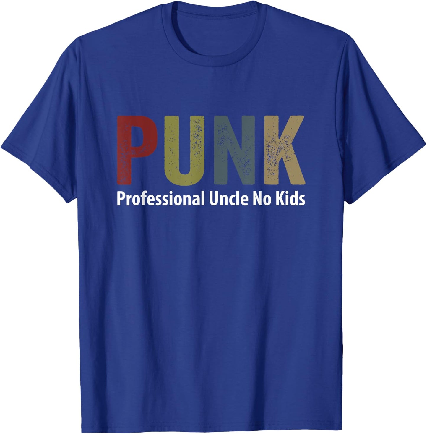 PUNK professional Uncle No Kids T-Shirt - T-Shirt | Royal
