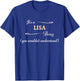 It's a LISA Thing, You Wouldn't Understand | Name Gift T-Shirt - T-Shirt | Royal