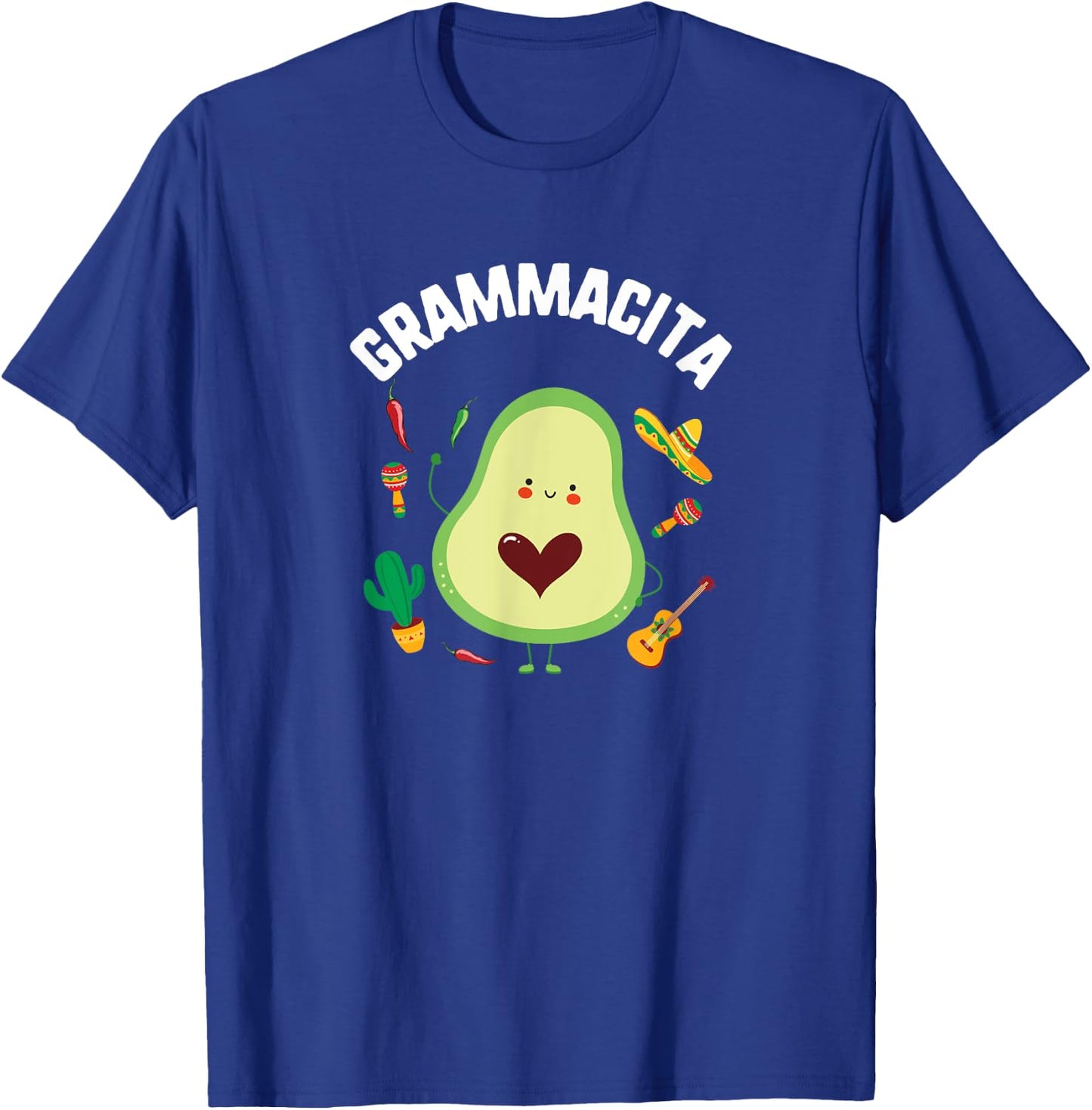 Cinco De Mayo Grammacita Guacamole Avocado Grandma Mexican T-Shirt - T-Shirt | Royal