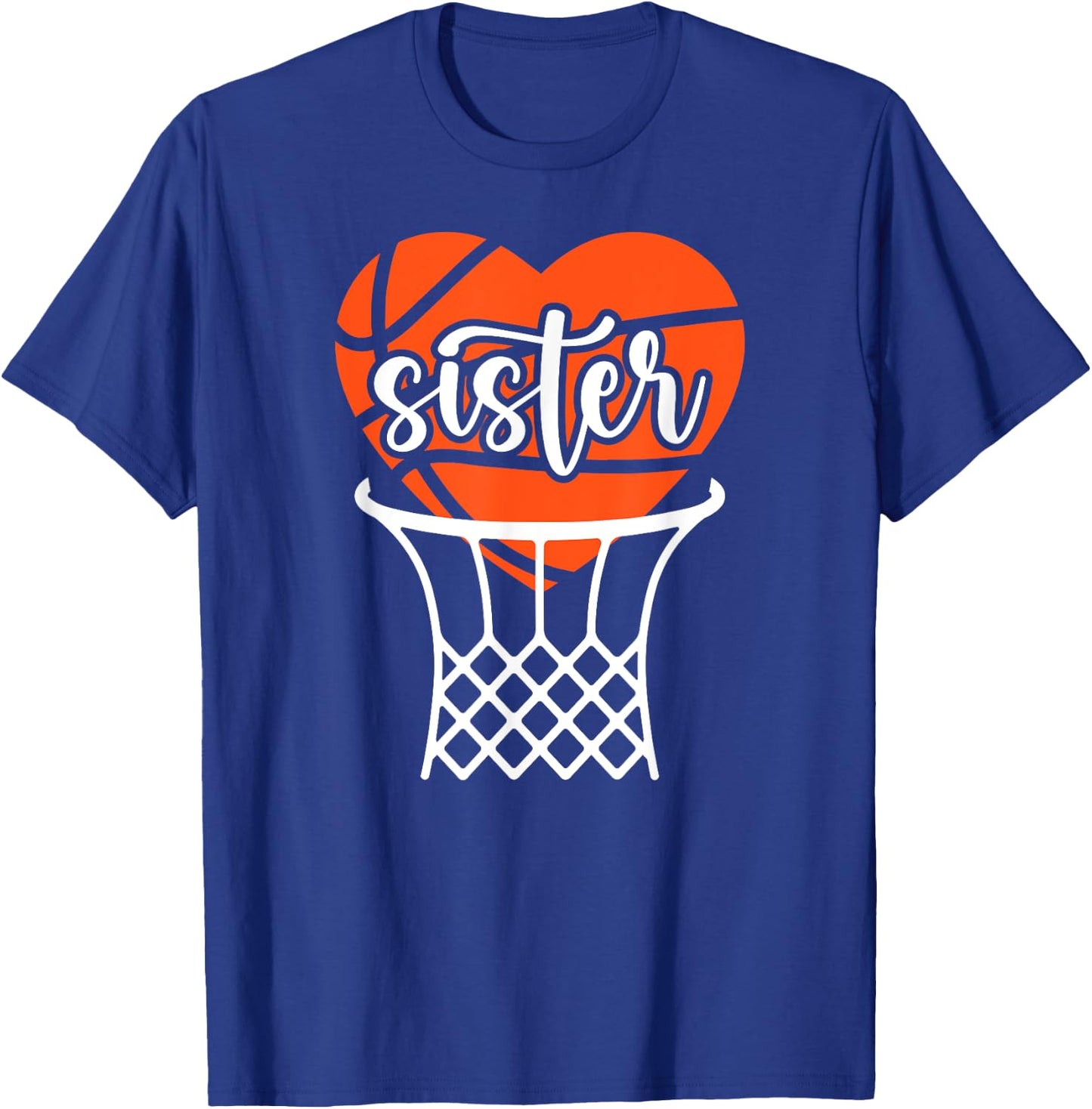 Basketball Sister Basketball Player's Sister Basketball Sis T-Shirt - T-Shirt | Royal