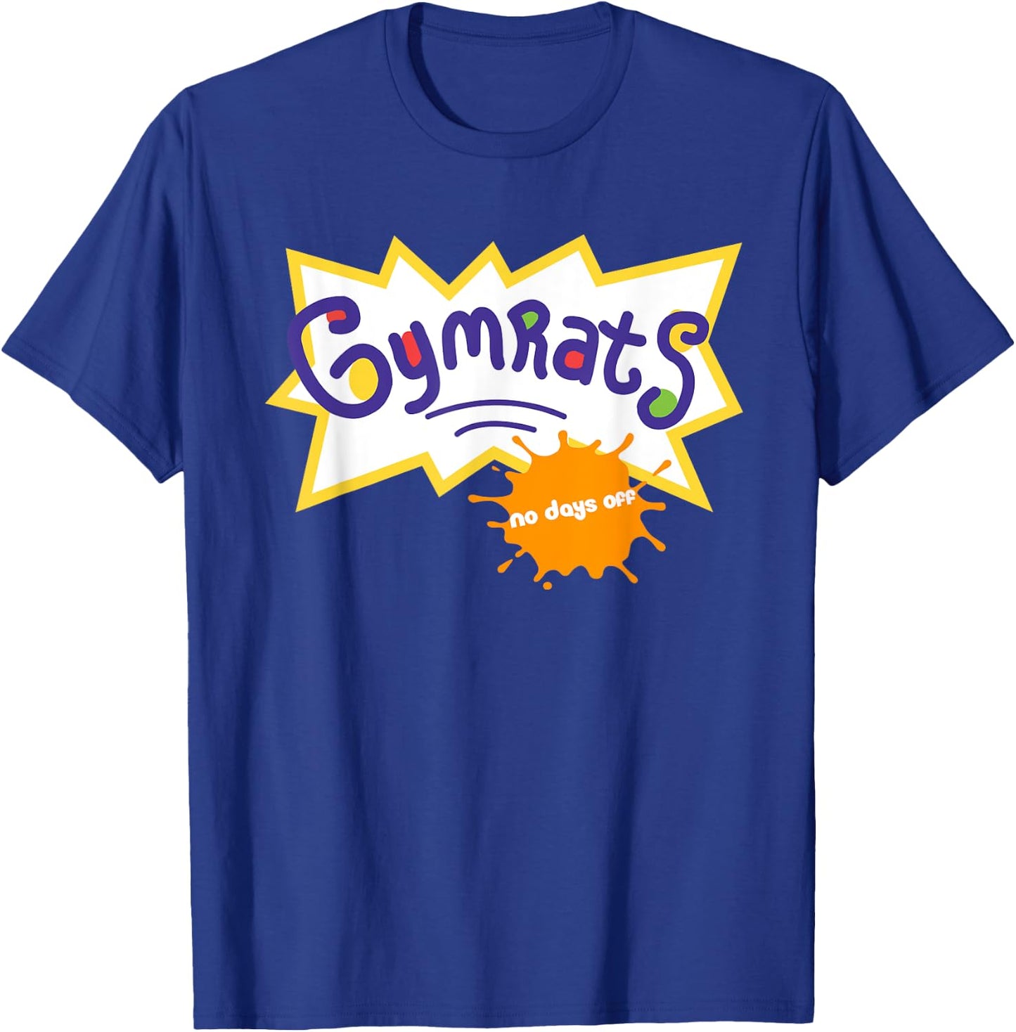 Funny Workout , Gymrats 90s TV Style Workout Graphic T-Shirt - T-Shirt | Royal
