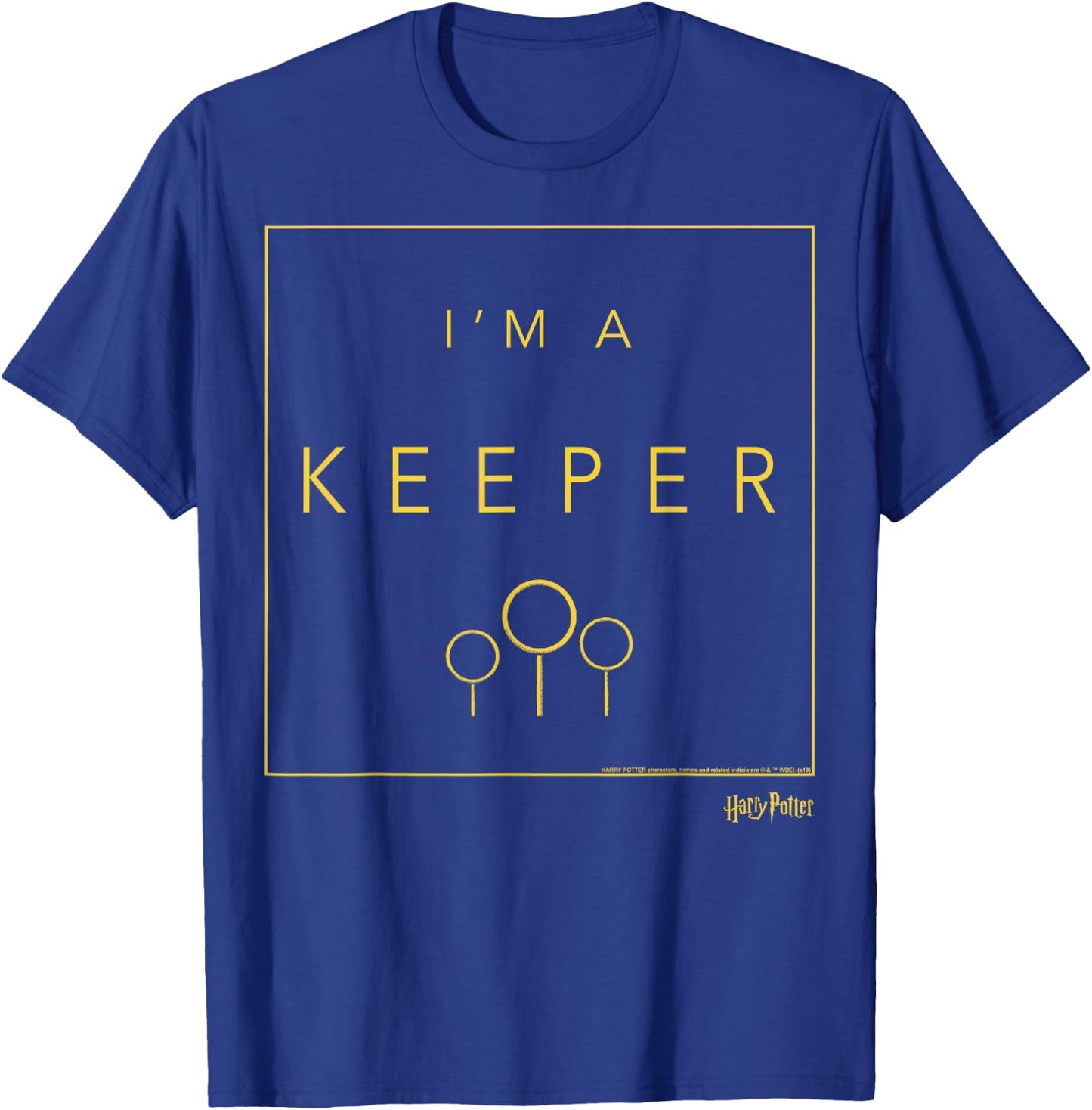 Harry Potter Quidditch I'm A Keeper T-Shirt - T-Shirt | Royal