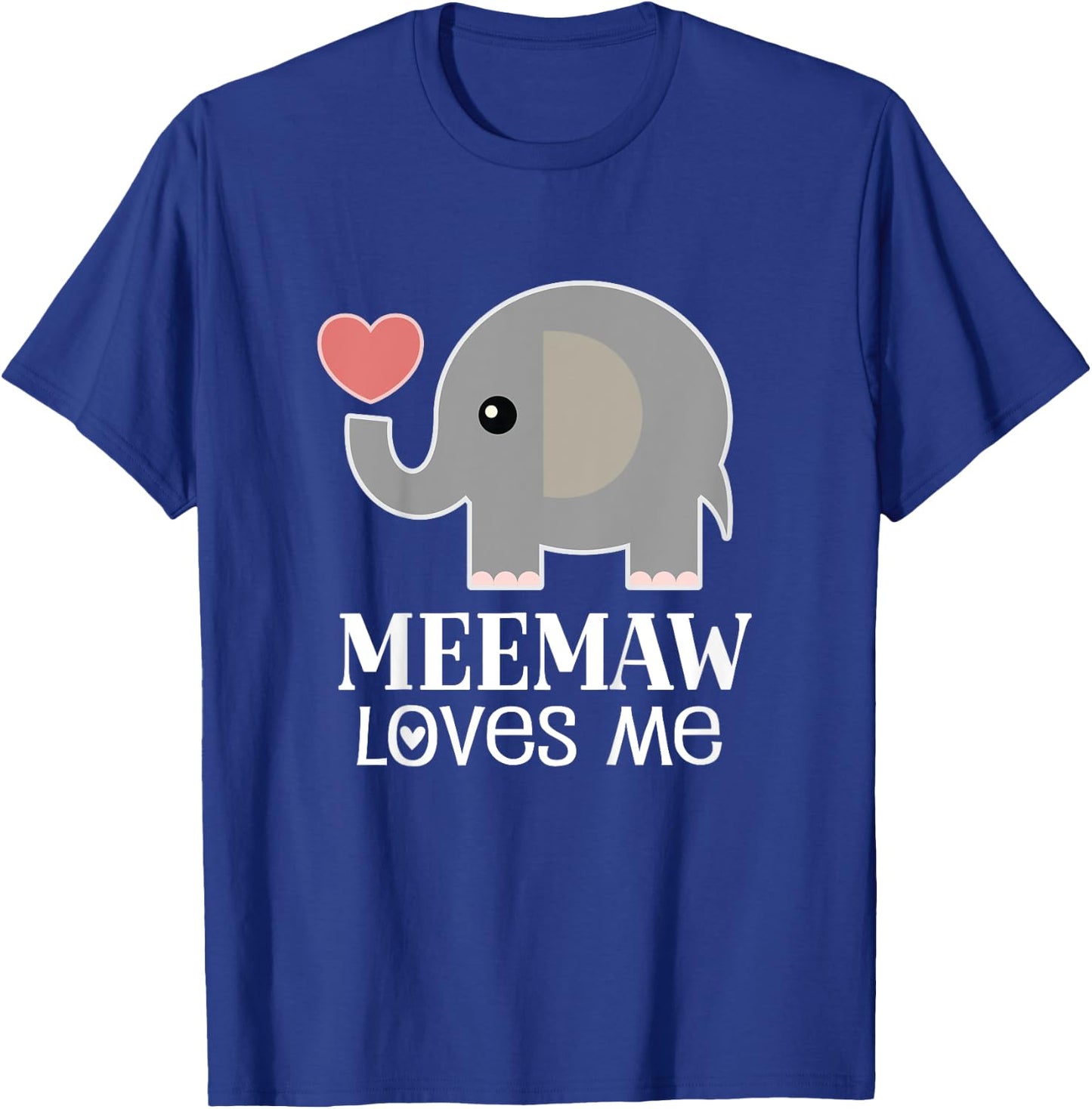 Meemaw Loves Me Grandchild T-Shirt - T-Shirt | Royal