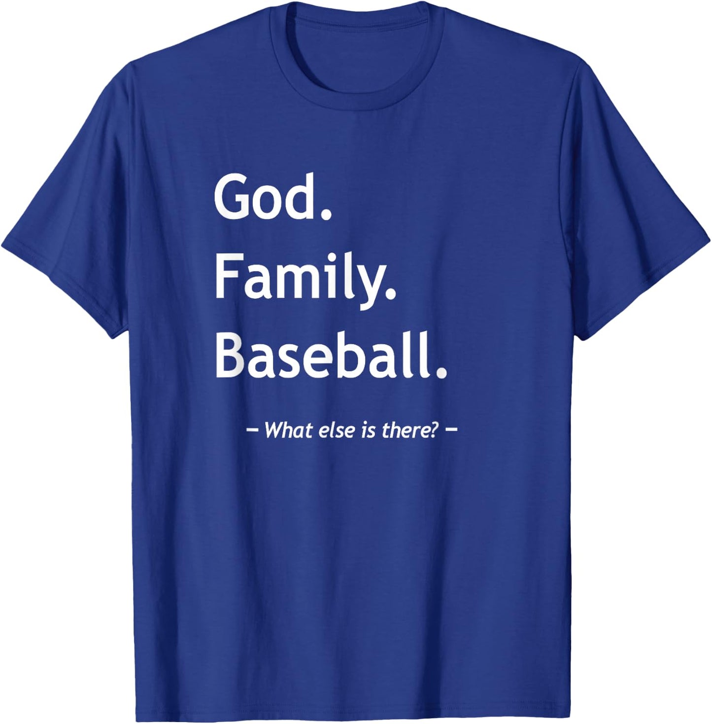 Christian Faith God Family Baseball Jesus Christianity T-Shirt - T-Shirt | Royal
