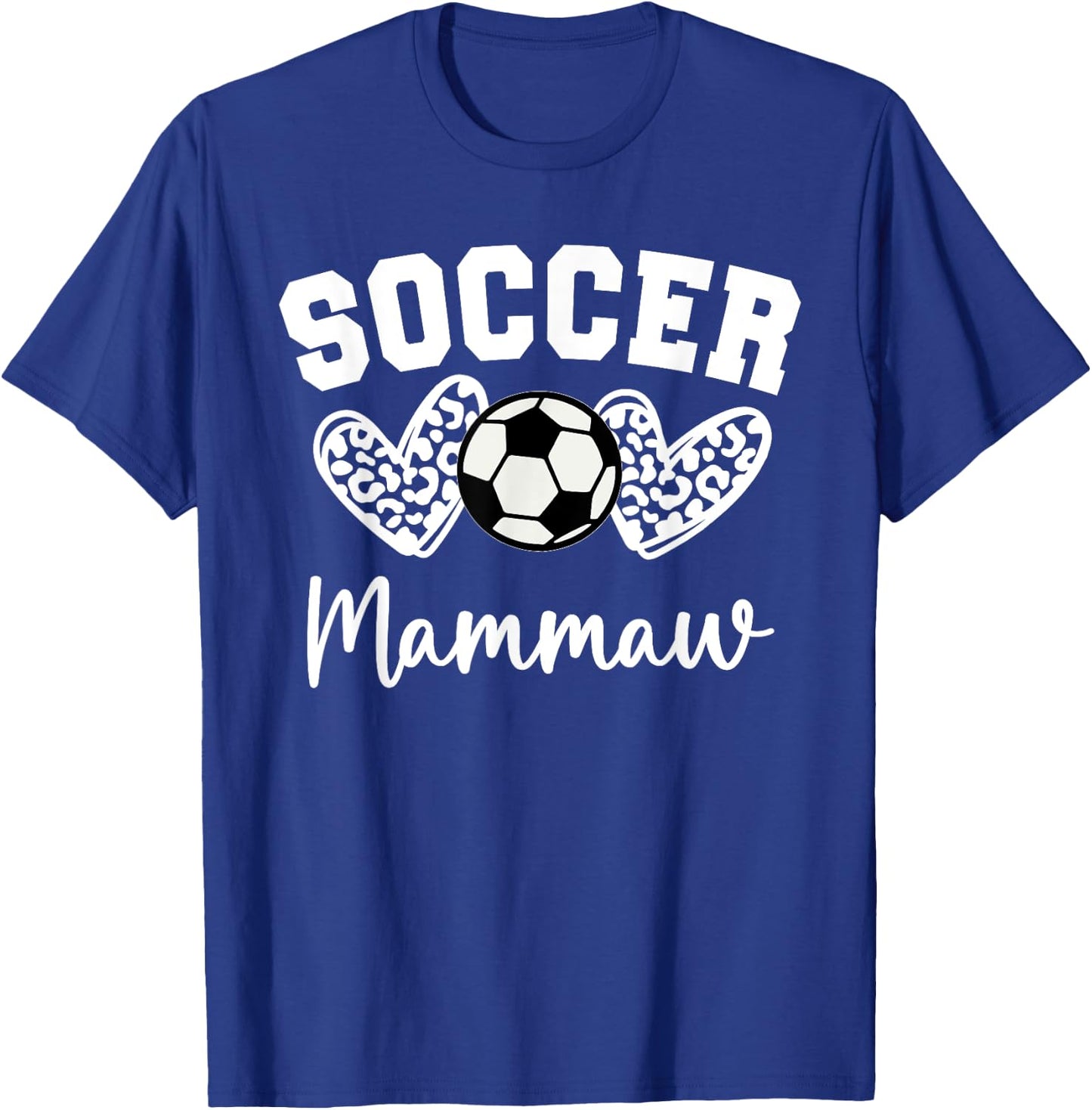Soccer Mammaw Matching Family Soccer T-Shirt - T-Shirt | Royal