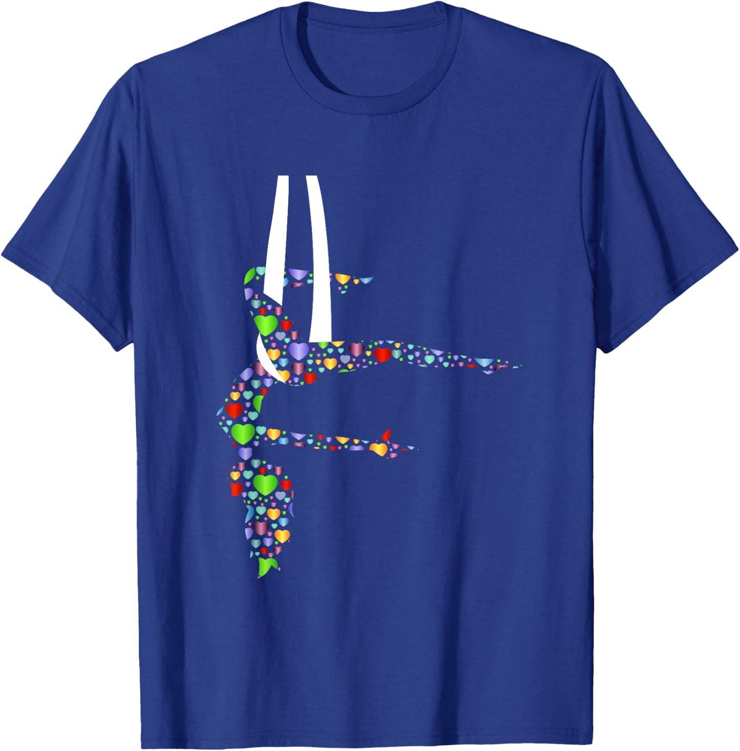 Aerial Yoga Hearts Lover Gift Aerialist Yogi Dance Gifts T-Shirt - T-Shirt | Royal