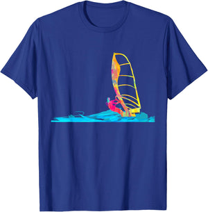 Windsurfing Windsurfer Gift Surfboard T-Shirt - T-Shirt | Royal
