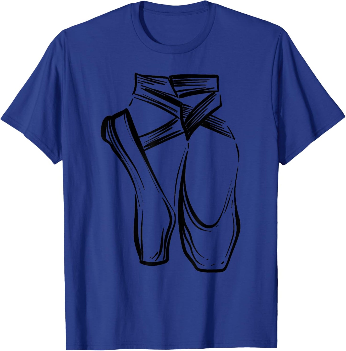 Funny Ballerina Gift Girls Cool Dancer Ballet Pointe Shoes T-Shirt - T-Shirt | Royal