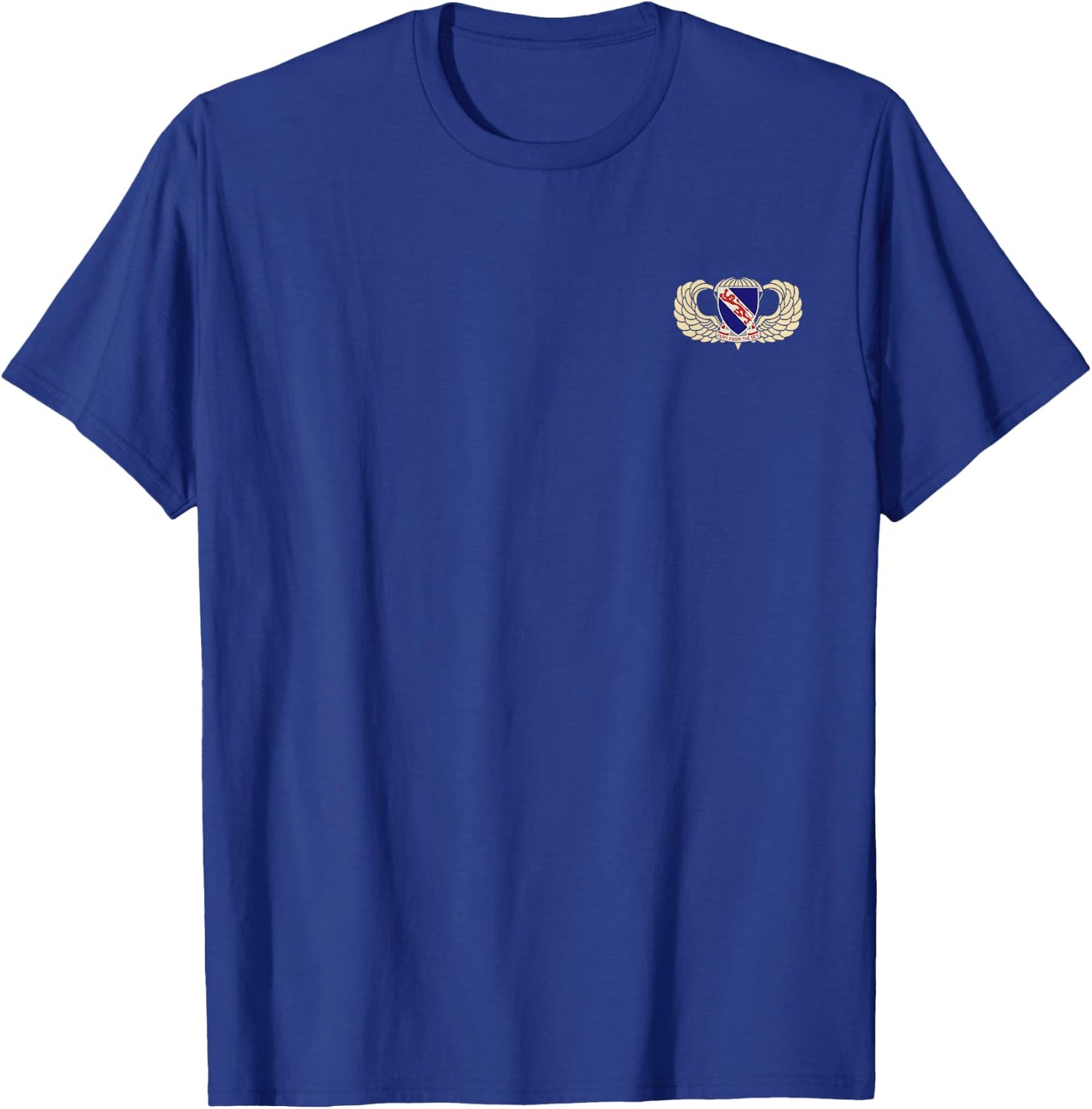 508th Airborne Infantry Regiment Flag Veteran Paratrooper T-Shirt - T-Shirt | Royal