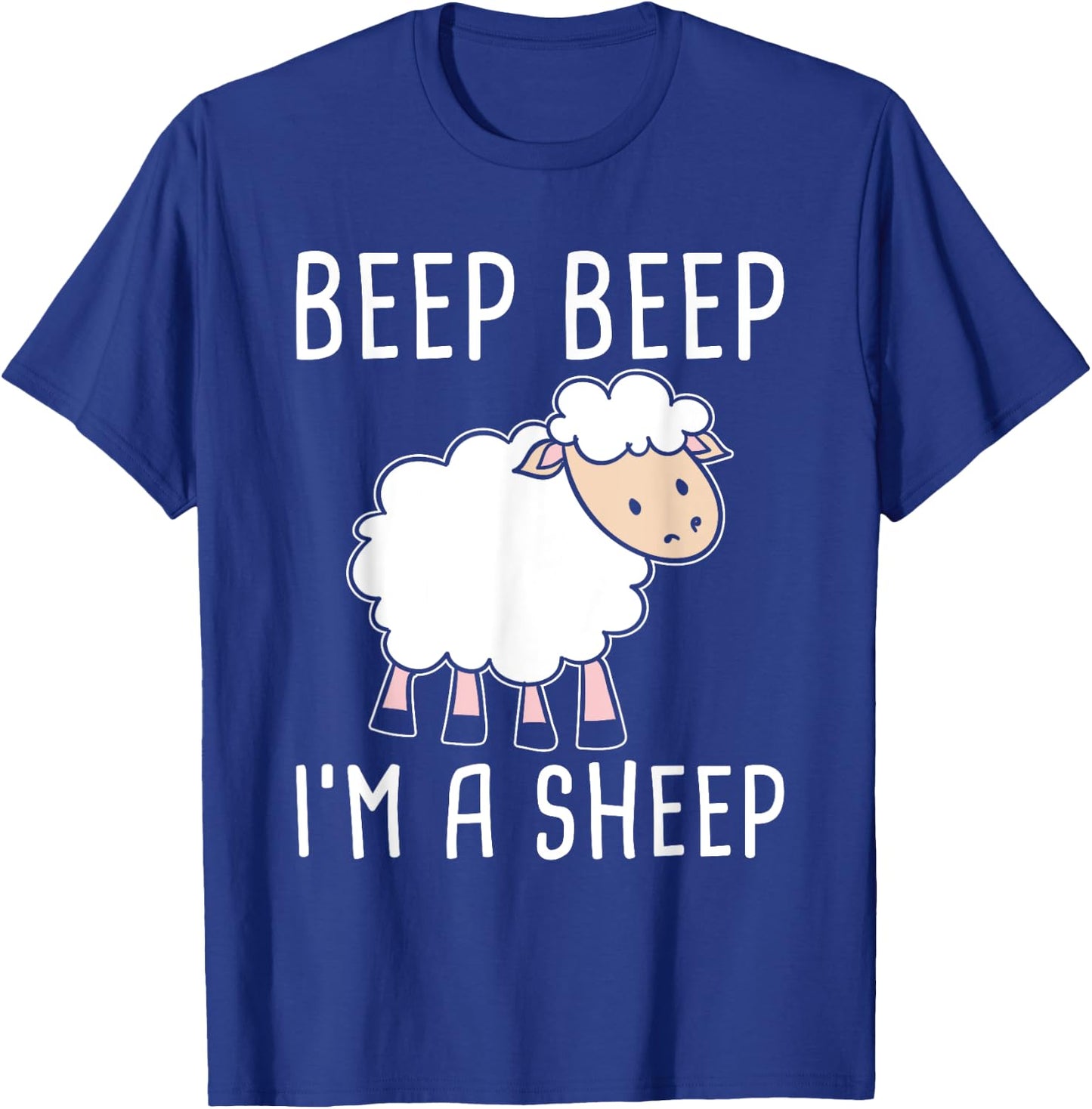 Funny Sheep Design for Farmers and Sheep Lovers T-Shirt - T-Shirt | Royal