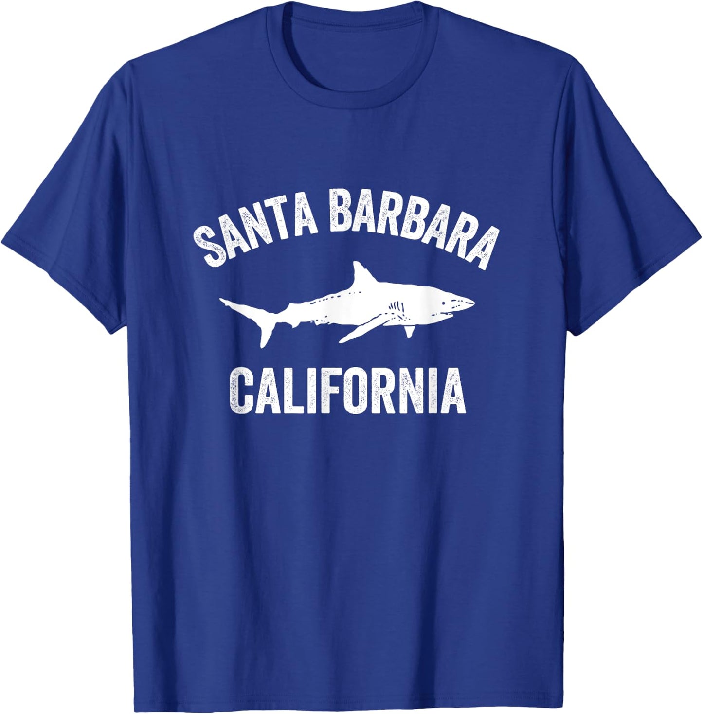 Santa Barbara California Shark Shirt | Santa Barbara Shark T-Shirt - T-Shirt | Royal