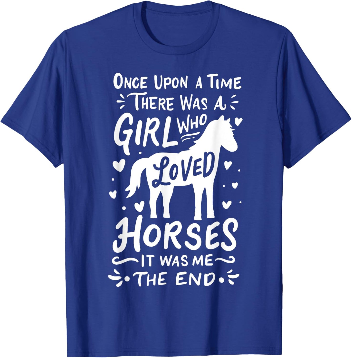 Horse Girl Horses Show Jumping Western Riding Barrel Racing T-Shirt - T-Shirt | Royal