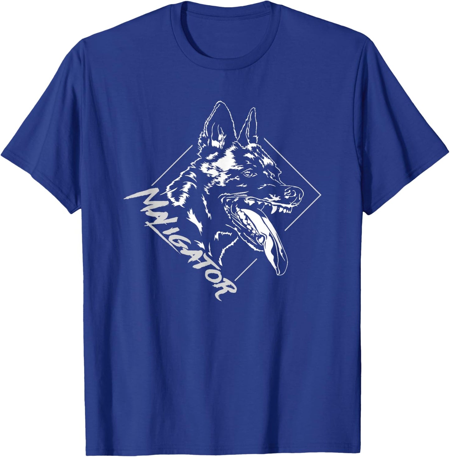 Funny Maligator Belgian Malinois dog breed present gift Men Women Girls Kids T-Shirt - T-Shirt | Royal