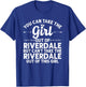Girl Out Of RIVERDALE IL ILLINOIS Gift Funny Home Roots USA T-Shirt - T-Shirt | Royal