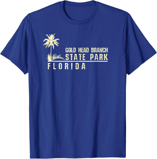 Florida Souvenir Gift Gold Head Branch State Park T-Shirt - T-Shirt | Royal
