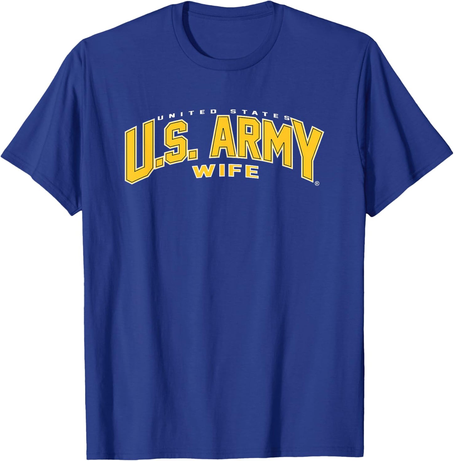 United States Army Military Wife Green Officially Licensed T-Shirt - T-Shirt | Royal